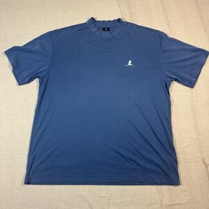 Nike Golf Mock Neck Dri-FIT Shirt Men's XXL Blue St Jude Logo VTG Y2K